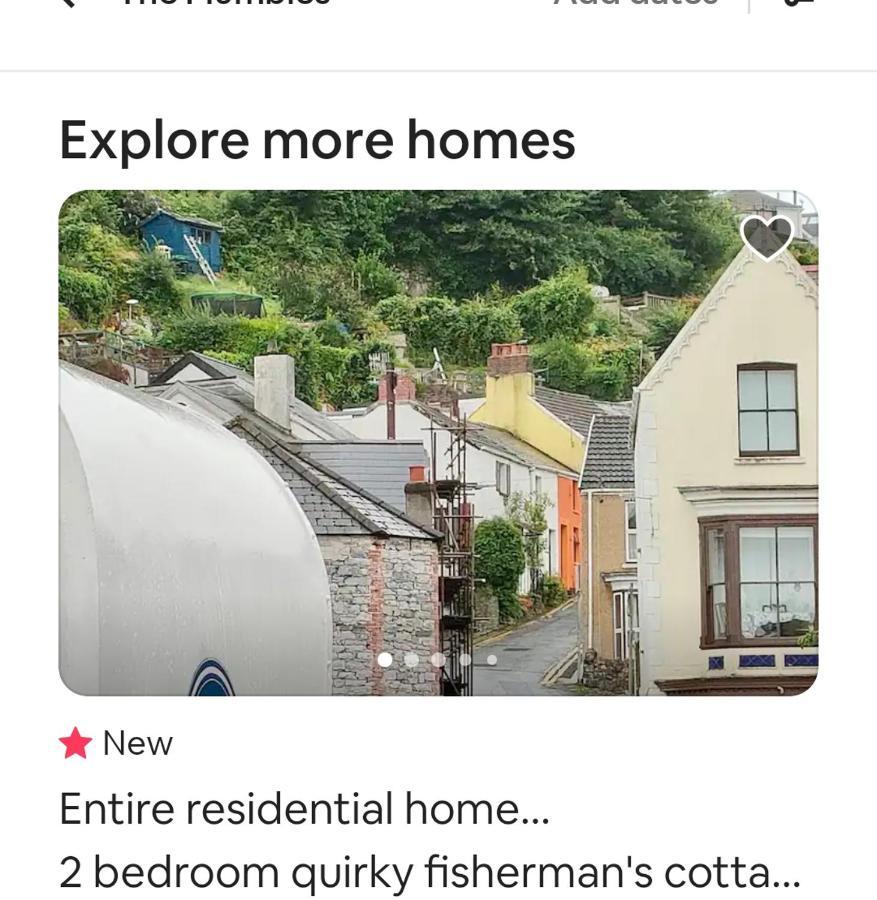 Fishermen'S Cottage With Log Burner, 2 Bathrooms & Sea Views From Garden Terraces 더멈블스 외부 사진